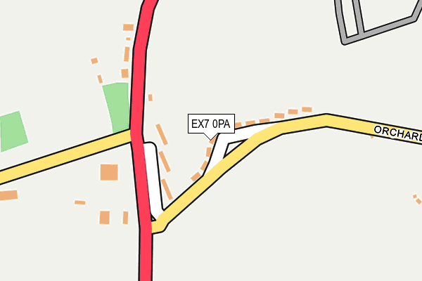 EX7 0PA map - OS OpenMap – Local (Ordnance Survey)