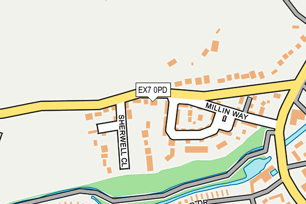 EX7 0PD map - OS OpenMap – Local (Ordnance Survey)