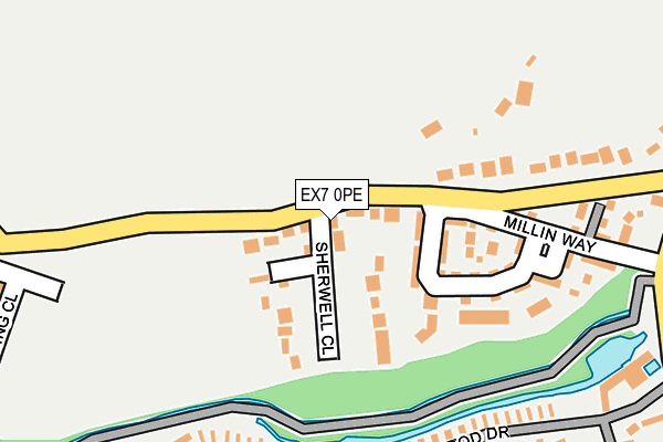 EX7 0PE map - OS OpenMap – Local (Ordnance Survey)