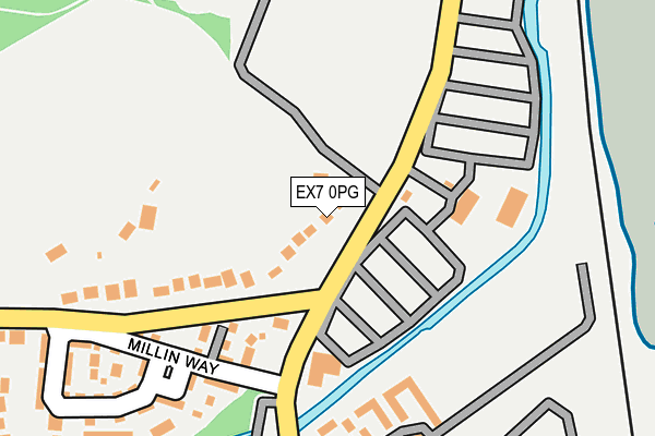 EX7 0PG map - OS OpenMap – Local (Ordnance Survey)