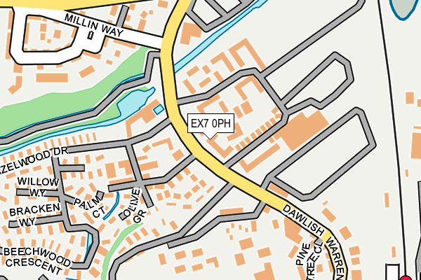 EX7 0PH map - OS OpenMap – Local (Ordnance Survey)