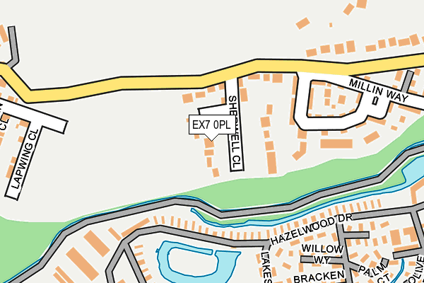EX7 0PL map - OS OpenMap – Local (Ordnance Survey)