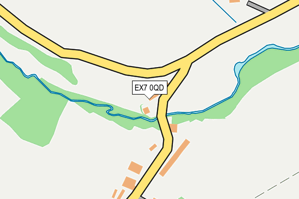 EX7 0QD map - OS OpenMap – Local (Ordnance Survey)