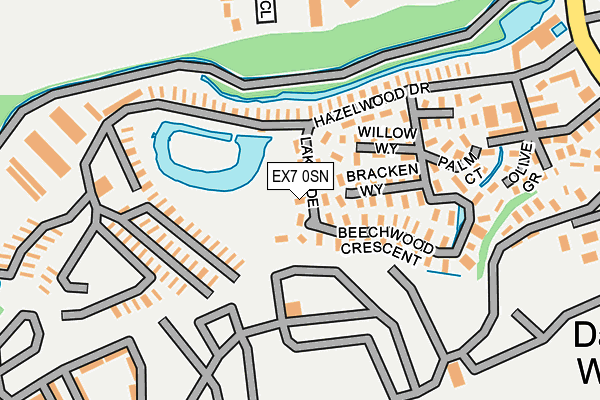 EX7 0SN map - OS OpenMap – Local (Ordnance Survey)