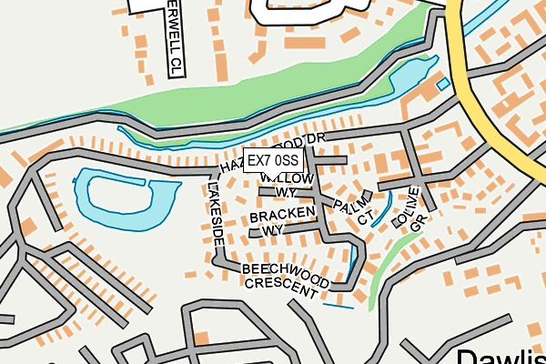 EX7 0SS map - OS OpenMap – Local (Ordnance Survey)