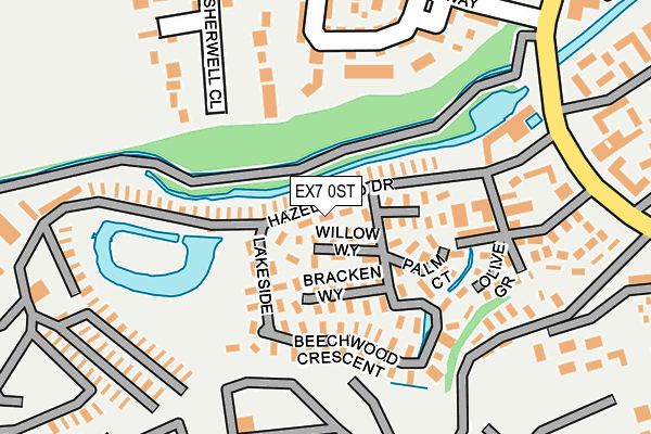 EX7 0ST map - OS OpenMap – Local (Ordnance Survey)