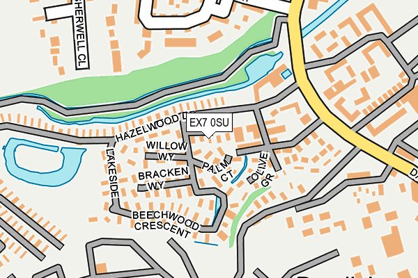 EX7 0SU map - OS OpenMap – Local (Ordnance Survey)