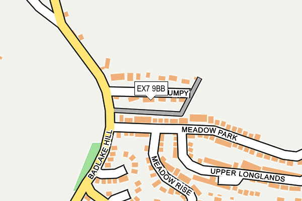 EX7 9BB map - OS OpenMap – Local (Ordnance Survey)