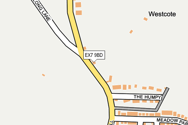 EX7 9BD map - OS OpenMap – Local (Ordnance Survey)