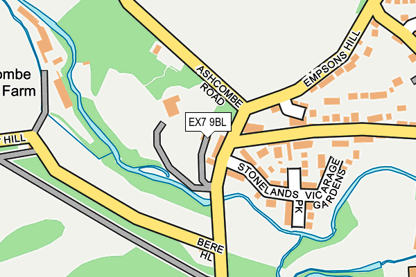 EX7 9BL map - OS OpenMap – Local (Ordnance Survey)