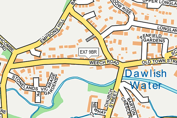 EX7 9BR map - OS OpenMap – Local (Ordnance Survey)