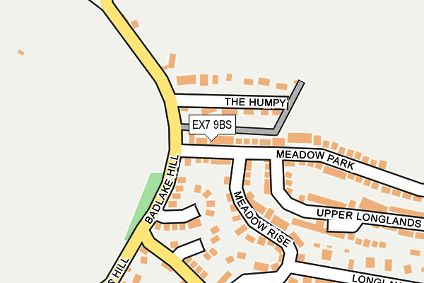 EX7 9BS map - OS OpenMap – Local (Ordnance Survey)