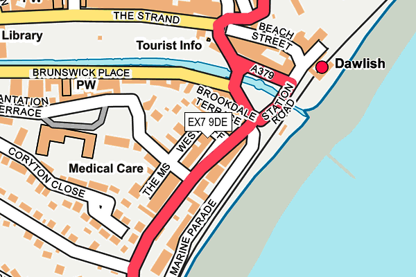 Map of CLIFF COURT (DAWLISH) MANAGEMENT COMPANY LIMITED at local scale
