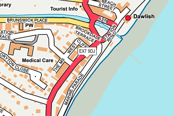 EX7 9DJ map - OS OpenMap – Local (Ordnance Survey)