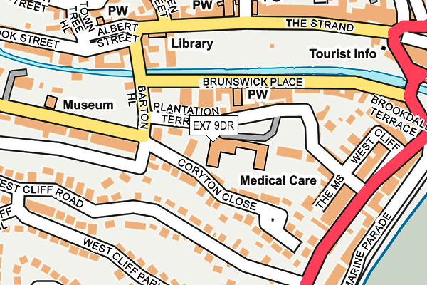 EX7 9DR map - OS OpenMap – Local (Ordnance Survey)