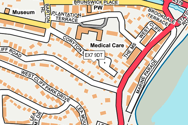 EX7 9DT map - OS OpenMap – Local (Ordnance Survey)