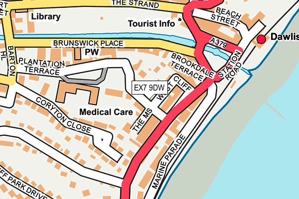 EX7 9DW map - OS OpenMap – Local (Ordnance Survey)