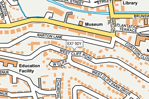 EX7 9DY map - OS OpenMap – Local (Ordnance Survey)