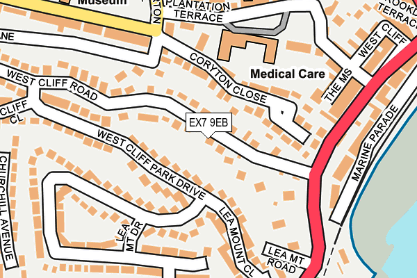EX7 9EB map - OS OpenMap – Local (Ordnance Survey)