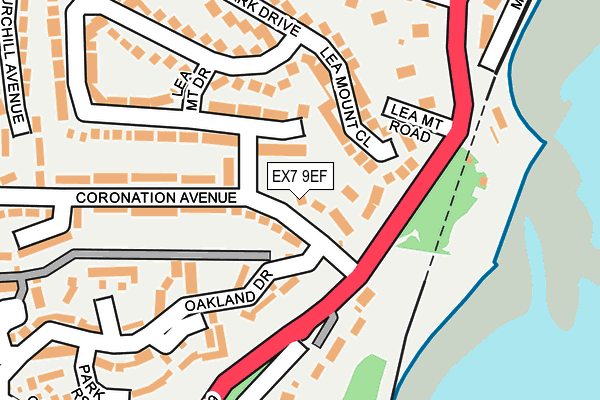 EX7 9EF map - OS OpenMap – Local (Ordnance Survey)