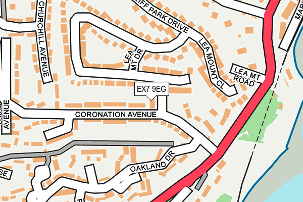 EX7 9EG map - OS OpenMap – Local (Ordnance Survey)