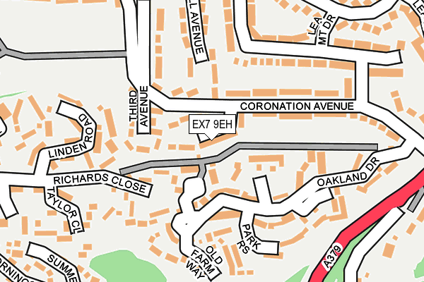 EX7 9EH map - OS OpenMap – Local (Ordnance Survey)