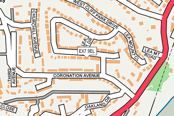 EX7 9EL map - OS OpenMap – Local (Ordnance Survey)