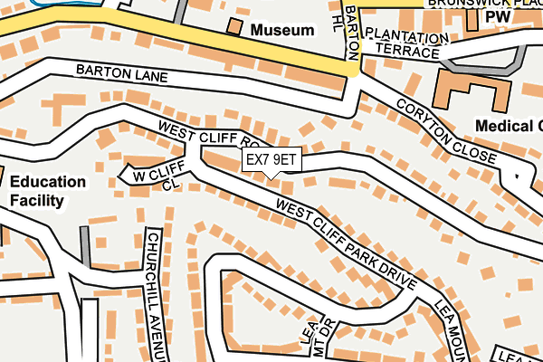 EX7 9ET map - OS OpenMap – Local (Ordnance Survey)