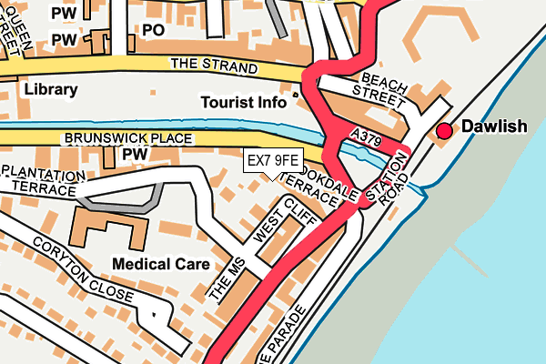 EX7 9FE map - OS OpenMap – Local (Ordnance Survey)