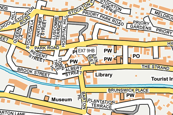 EX7 9HB map - OS OpenMap – Local (Ordnance Survey)