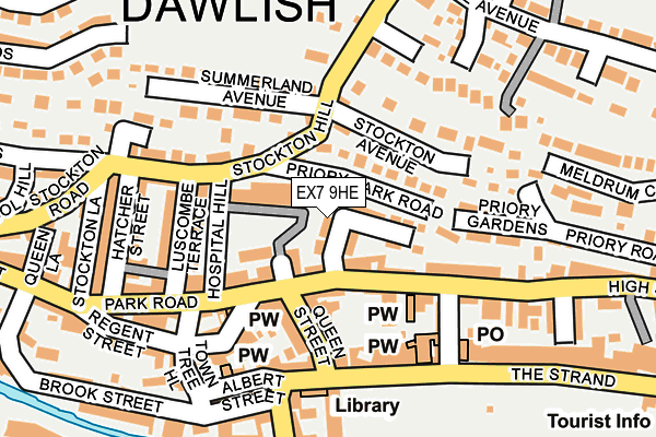 Map of DAWLISH TAXIS CONTRACTS LTD at local scale