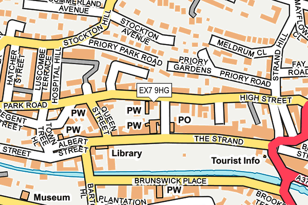 EX7 9HG map - OS OpenMap – Local (Ordnance Survey)