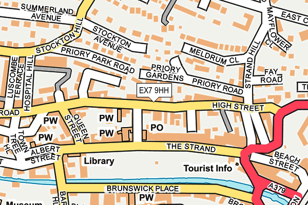 EX7 9HH map - OS OpenMap – Local (Ordnance Survey)