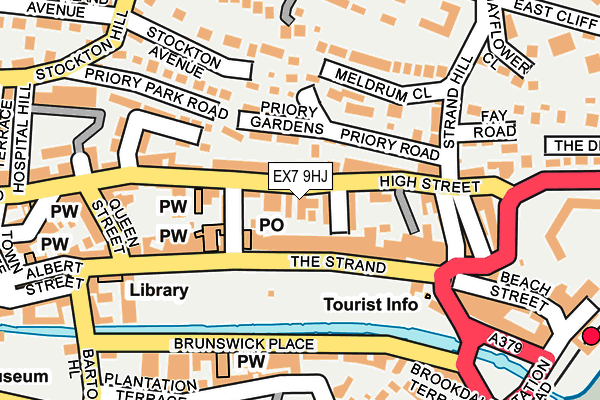 EX7 9HJ map - OS OpenMap – Local (Ordnance Survey)