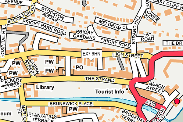 EX7 9HN map - OS OpenMap – Local (Ordnance Survey)
