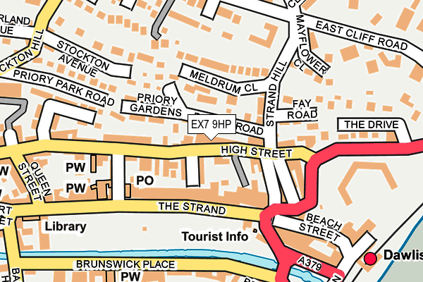 EX7 9HP map - OS OpenMap – Local (Ordnance Survey)