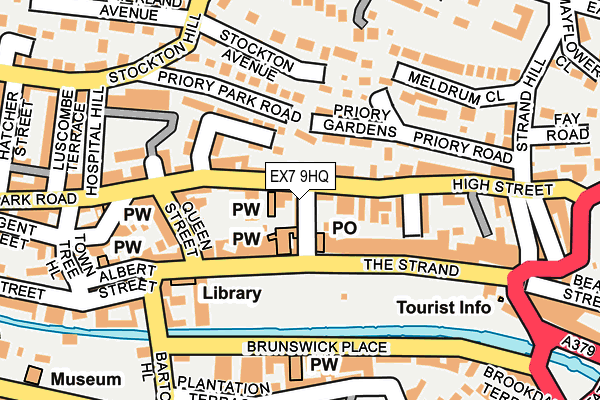 EX7 9HQ map - OS OpenMap – Local (Ordnance Survey)