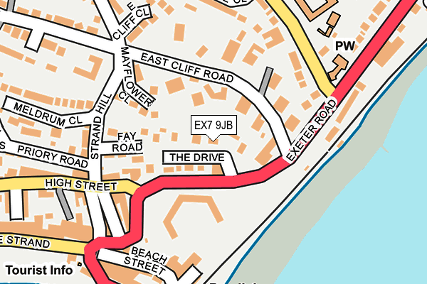 EX7 9JB map - OS OpenMap – Local (Ordnance Survey)