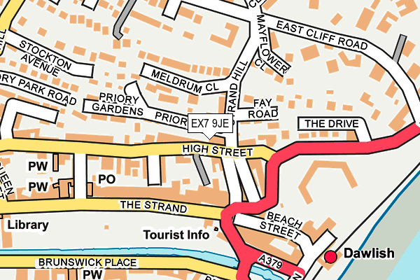 EX7 9JE map - OS OpenMap – Local (Ordnance Survey)