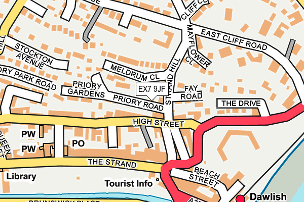 EX7 9JF map - OS OpenMap – Local (Ordnance Survey)