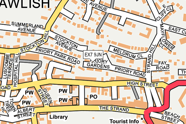 EX7 9JN map - OS OpenMap – Local (Ordnance Survey)