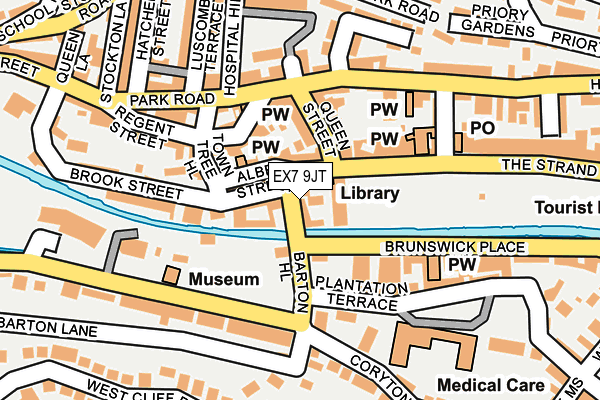 EX7 9JT map - OS OpenMap – Local (Ordnance Survey)