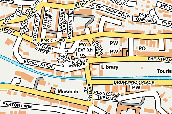 EX7 9JY map - OS OpenMap – Local (Ordnance Survey)