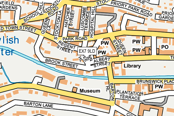 EX7 9LD map - OS OpenMap – Local (Ordnance Survey)