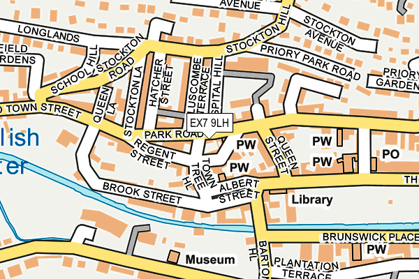 EX7 9LH map - OS OpenMap – Local (Ordnance Survey)