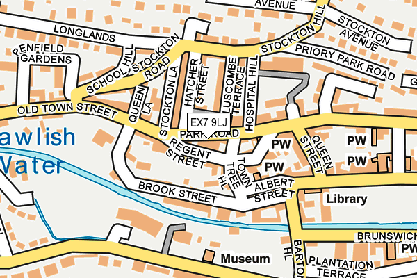 EX7 9LJ map - OS OpenMap – Local (Ordnance Survey)