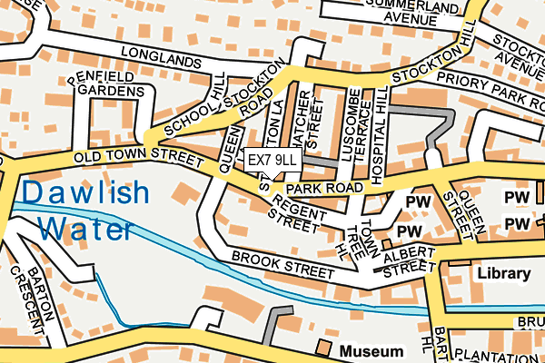 EX7 9LL map - OS OpenMap – Local (Ordnance Survey)