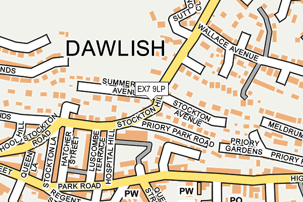 Map of DAWLISH AIRSHOW LTD at local scale