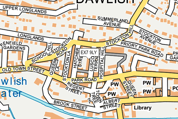 EX7 9LY map - OS OpenMap – Local (Ordnance Survey)