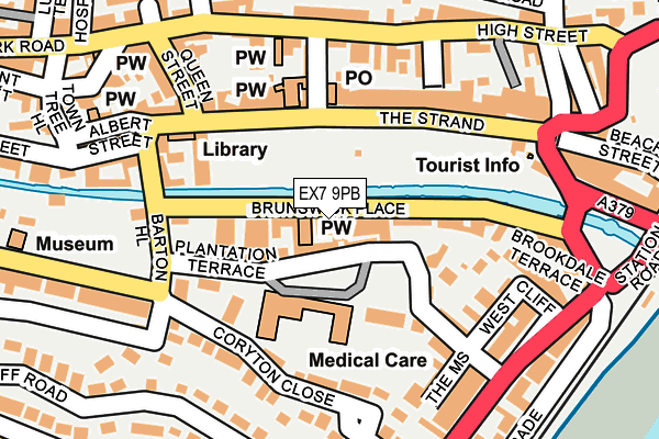 EX7 9PB map - OS OpenMap – Local (Ordnance Survey)